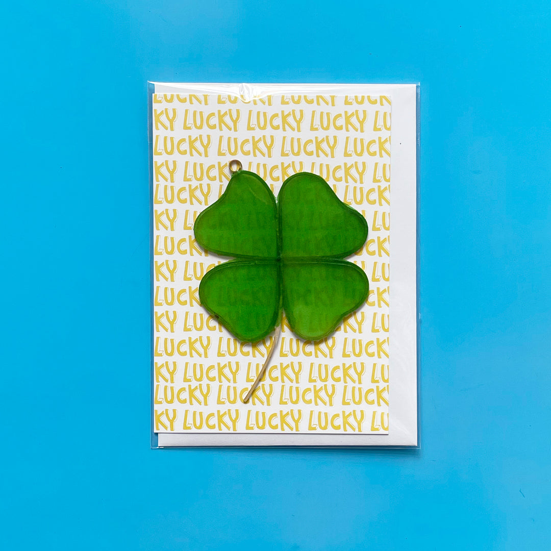 Four Leaf Clover Ornament and Card