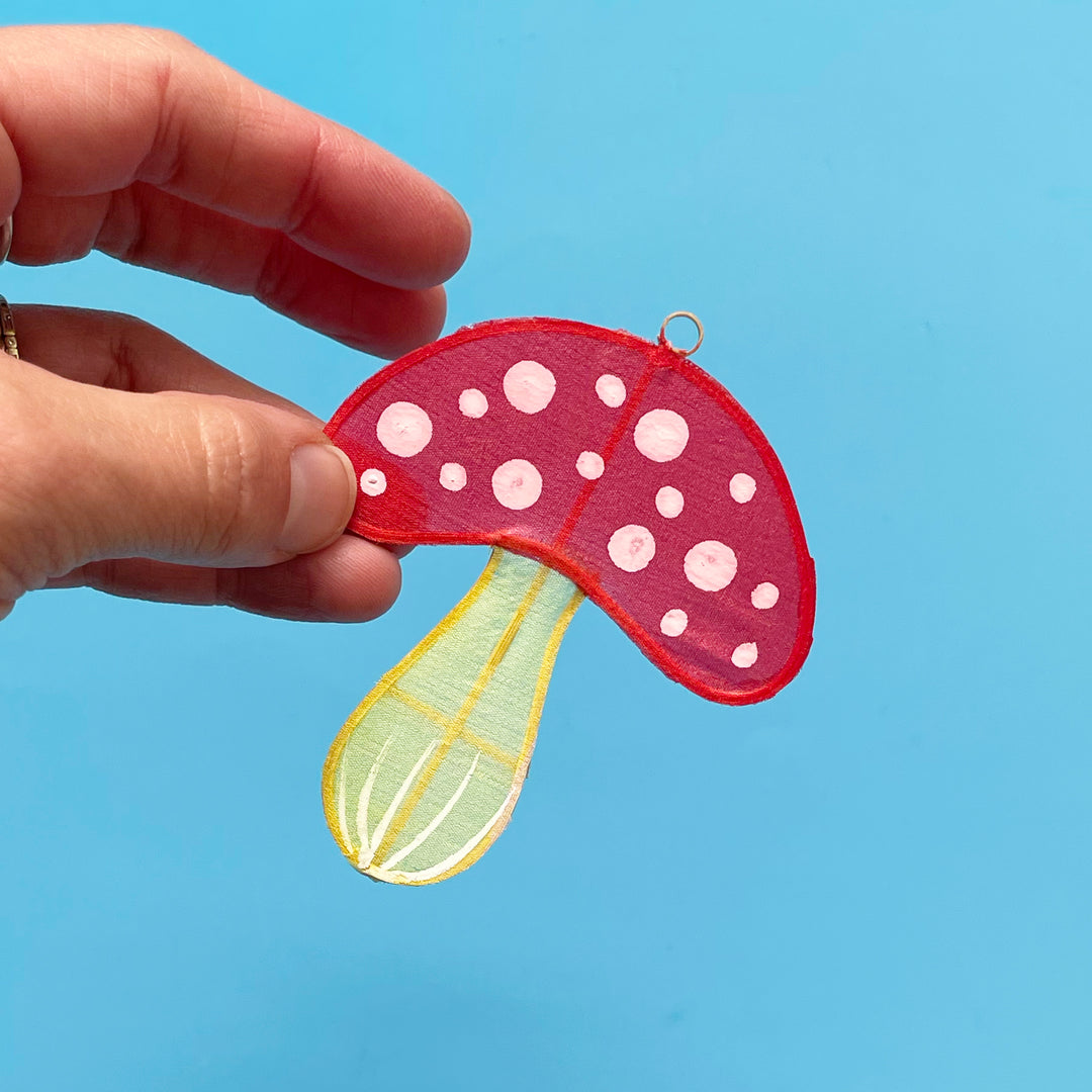 Mushroom Ornament and Card