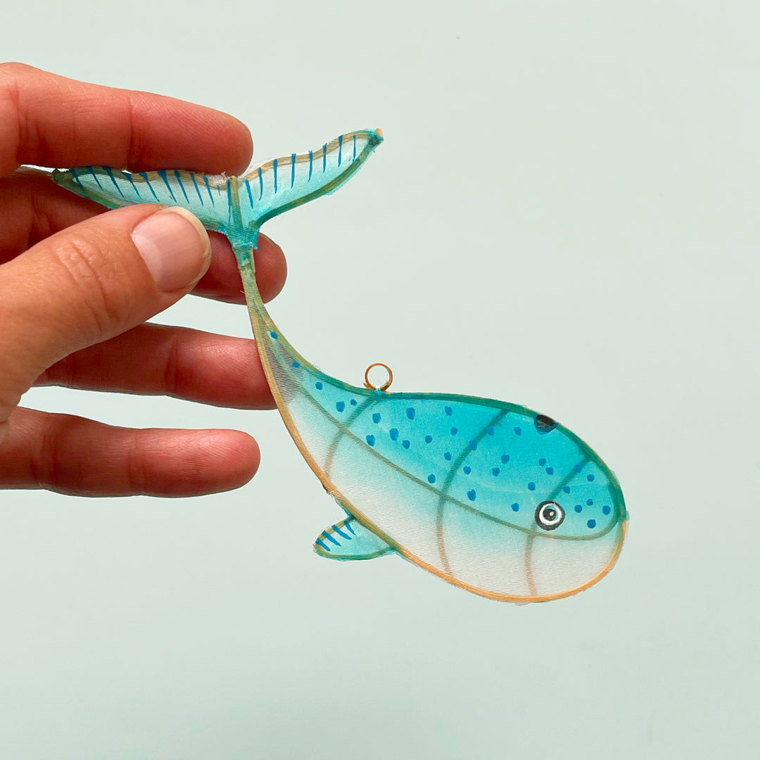 Whale Ornament and Card