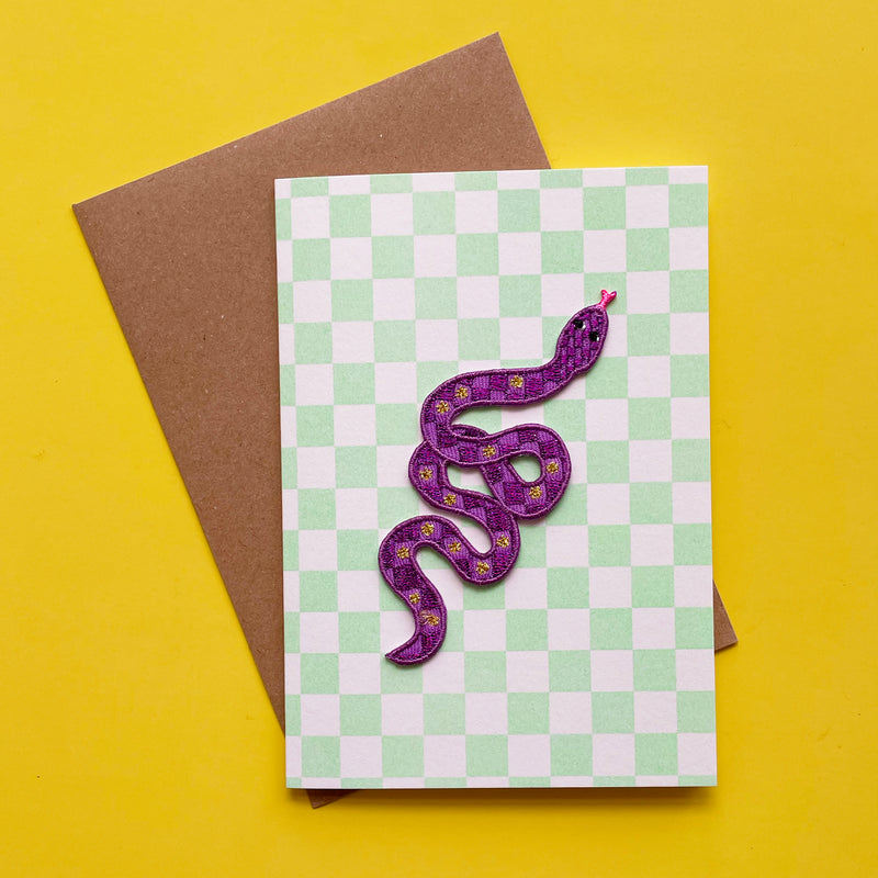 Snake Patch Card