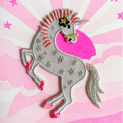 Prancing Unicorn Patch Card