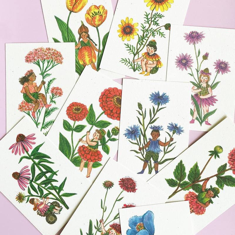 Flower Fairy Postcard Set