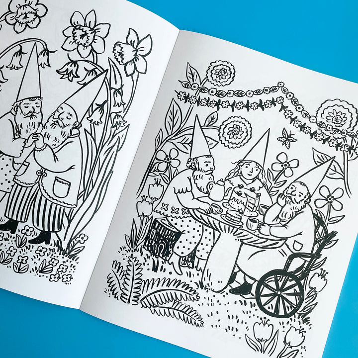 Gnomes Around the Year Coloring Book