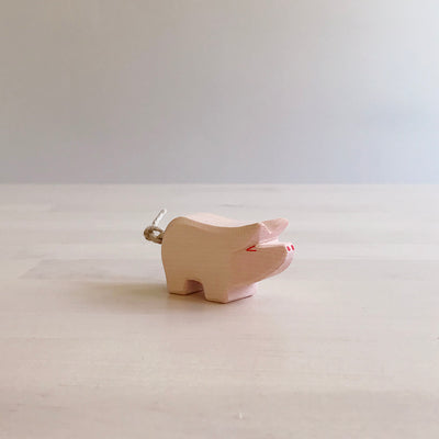 Handcrafted Wood Pig