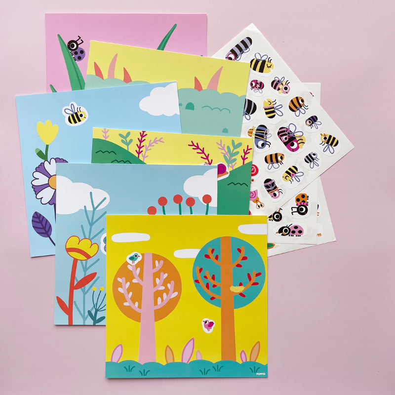 Little Insects Sticker Play Cards