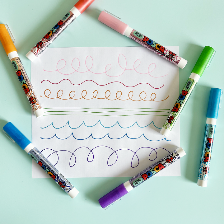 Glitter Paint Pen Sets - 3mm