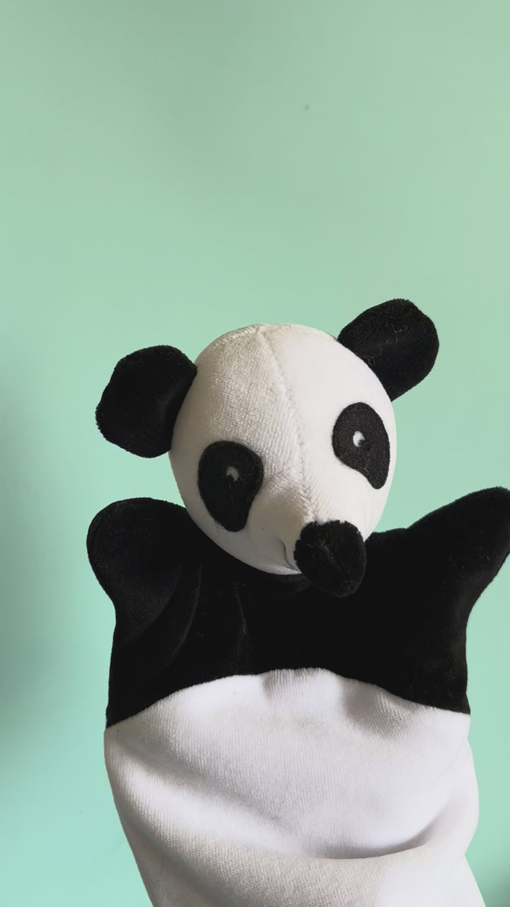 Panda Velour Hand Puppet