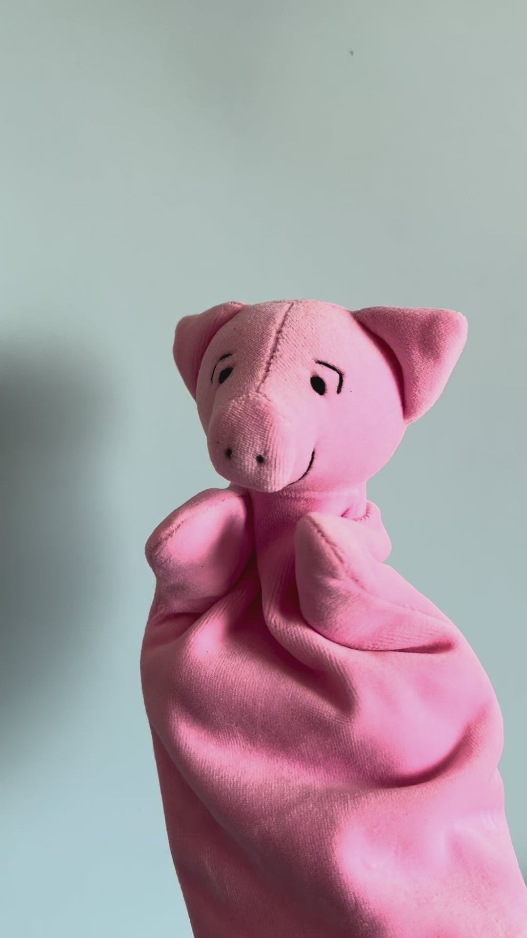 Pig Velour Hand Puppet