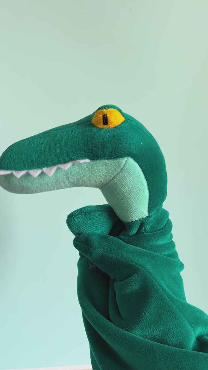 Crocodile Velour Hand Puppet