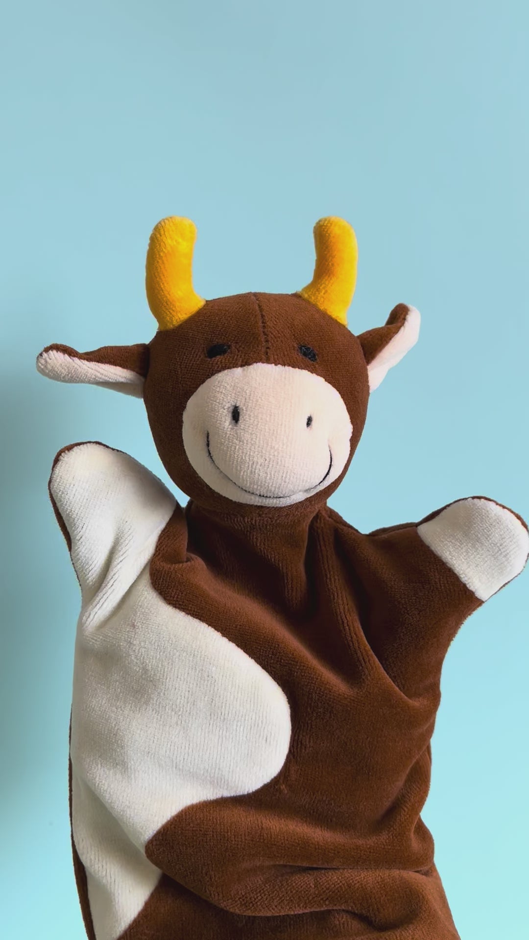 Cow Velour Hand Puppet