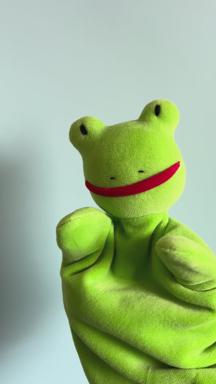 Frog Velour Hand Puppet