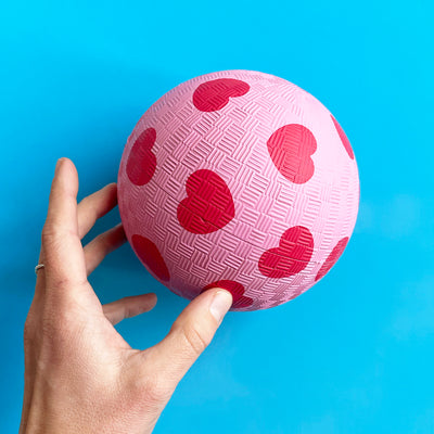 Pink Heart Play Yard Ball