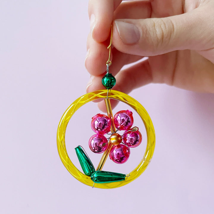 Flower Glass Bead Ornament