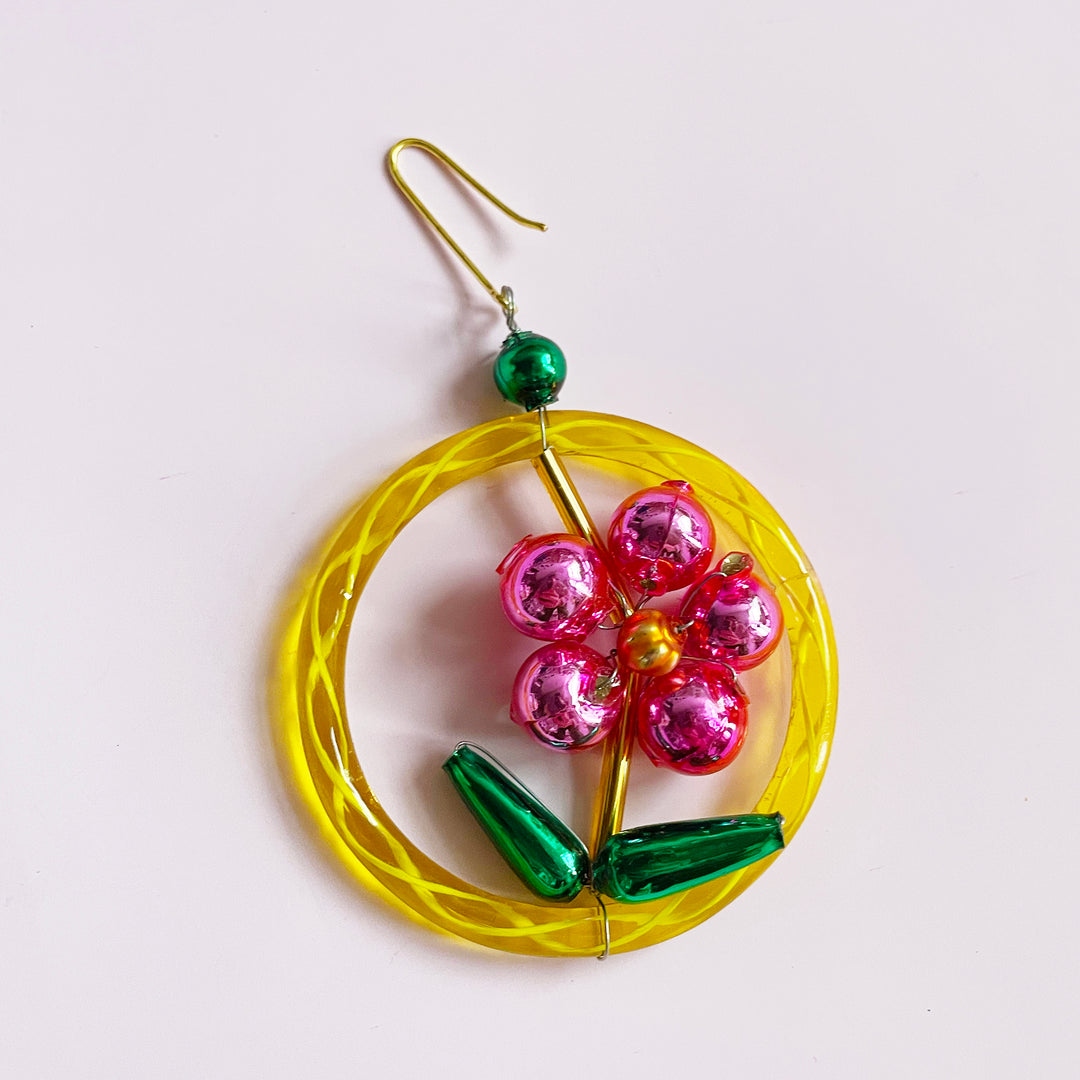 Flower Glass Bead Ornament