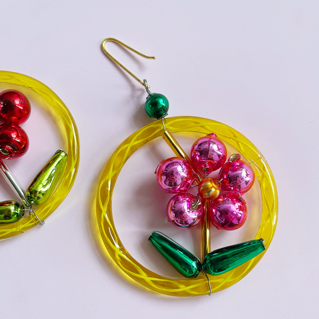 Flower Glass Bead Ornament