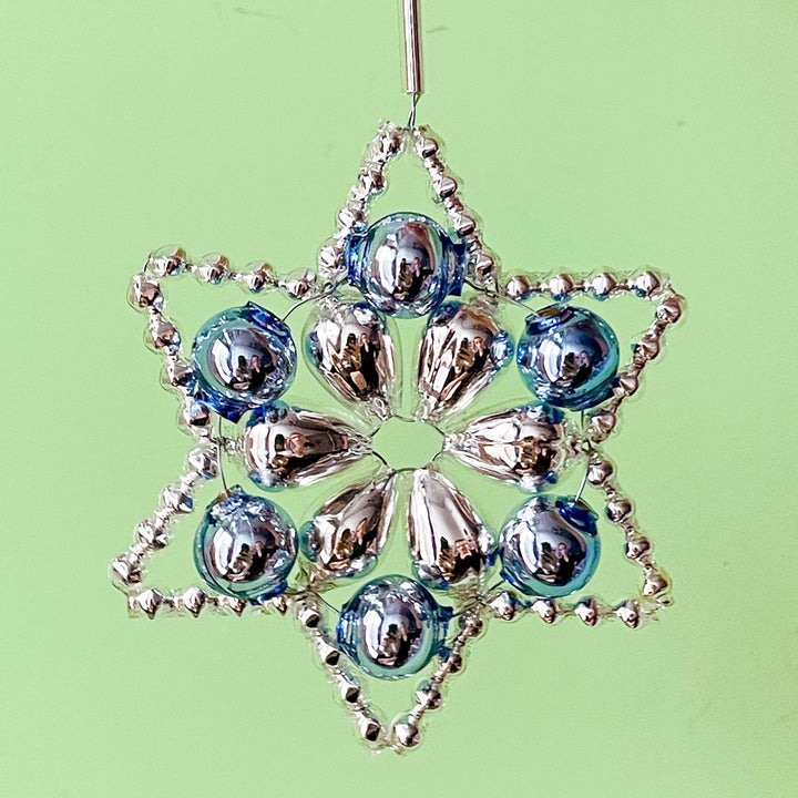 Flower Star Glass Bead Ornament