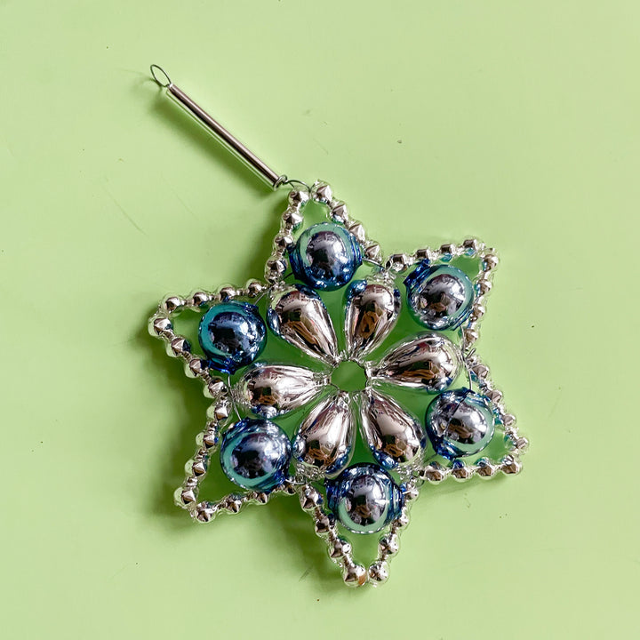Flower Star Glass Bead Ornament