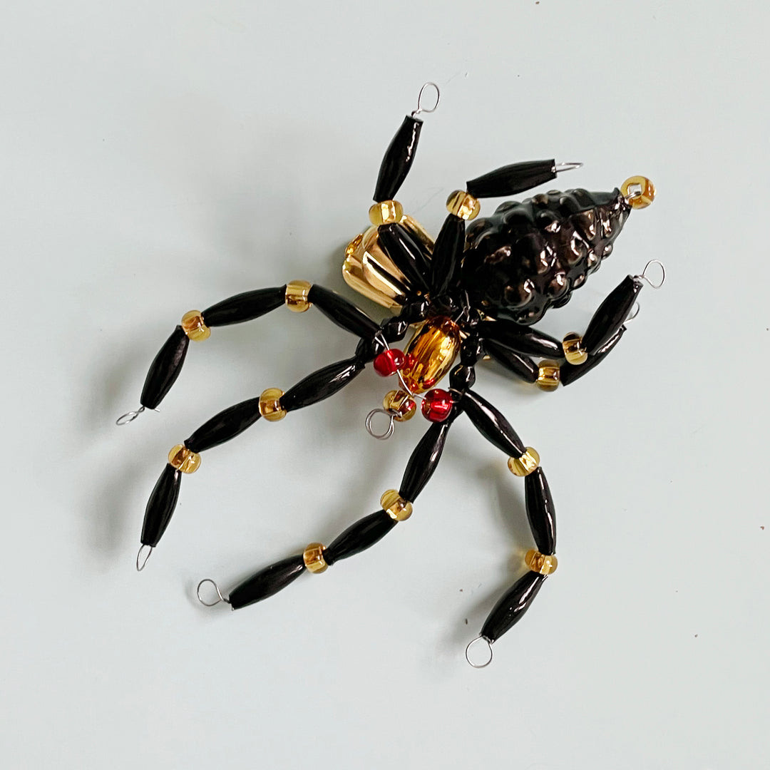 Spider Glass Bead Clip Ornament