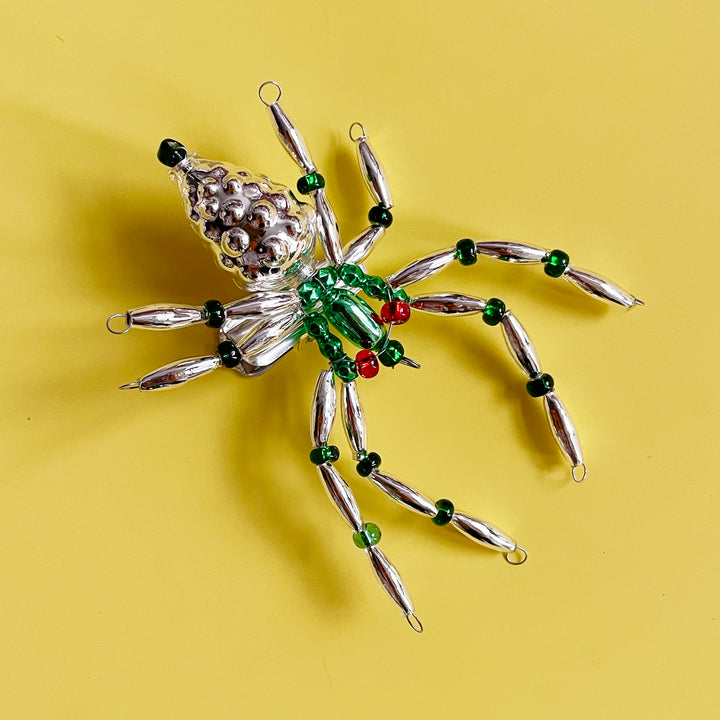 Spider Glass Bead Clip Ornament