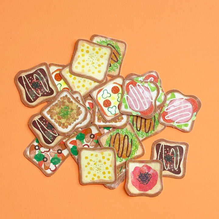Toast Flake Stickers