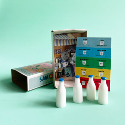 Mouse Mansion Matchbox Mini Milk Bottles