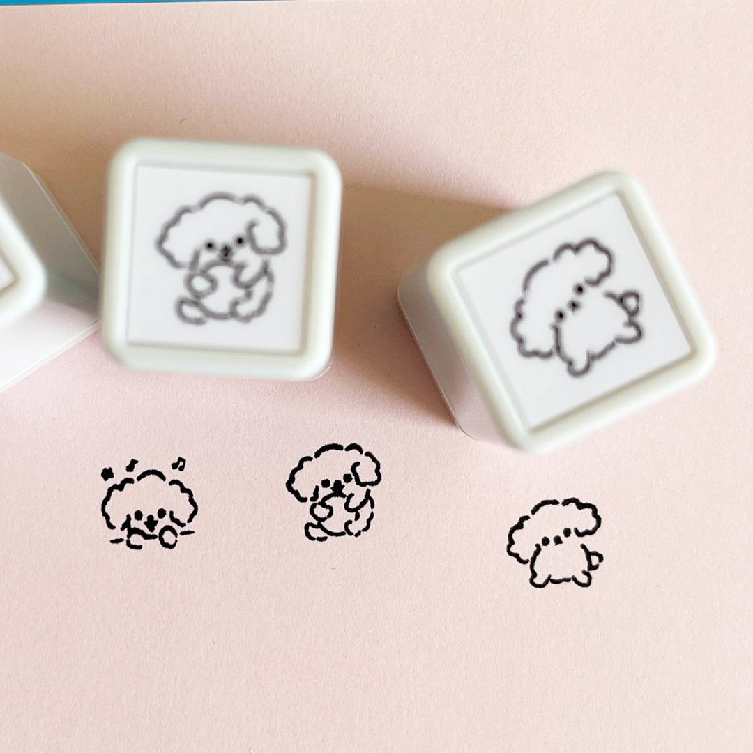 Set of 3 Puppy Stamps
