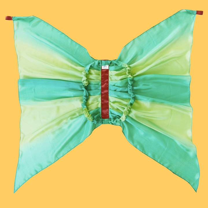 Green Silk Dress Up Wings