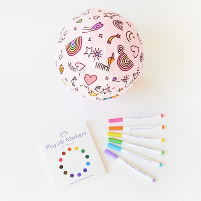 Coloring Balloon Ball and Markers