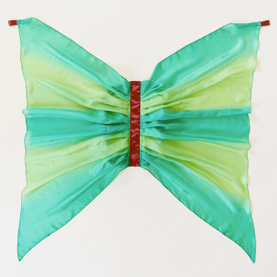 Green Silk Dress Up Wings