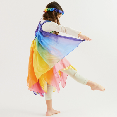 Rainbow Silk Dress Up Wings