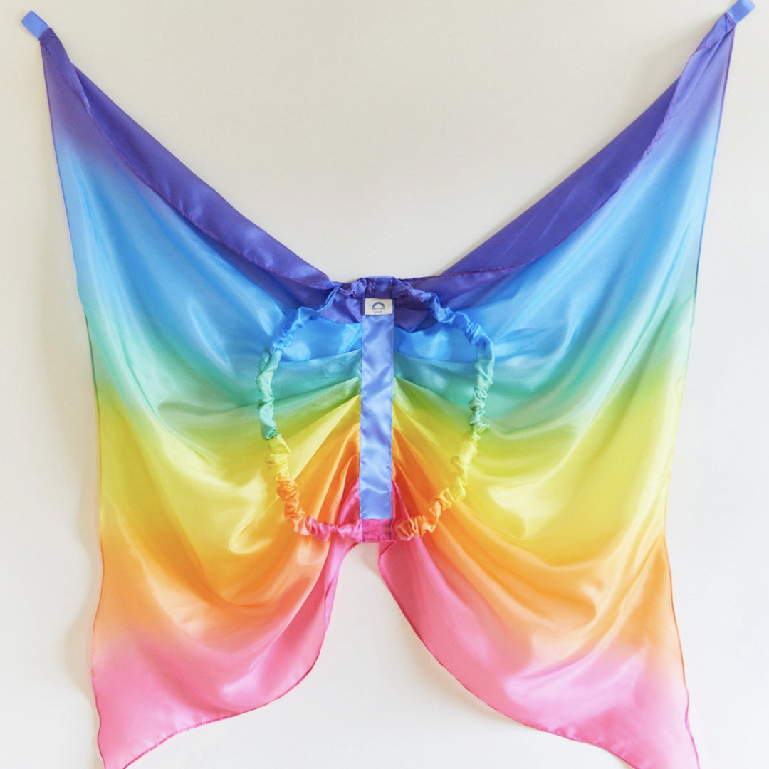 Rainbow Silk Dress Up Wings