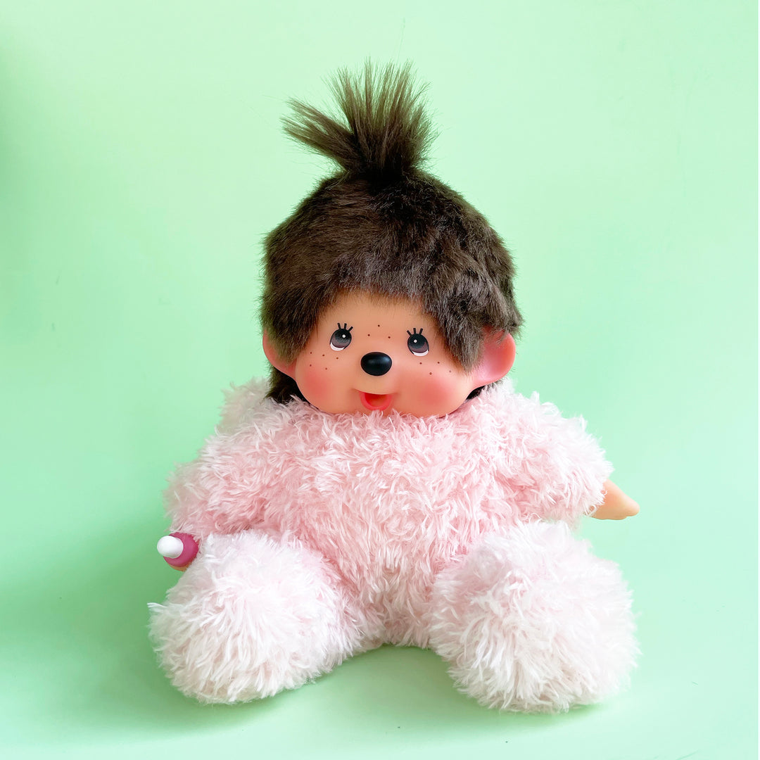 Sitting Fluffy Bunny Monchhichi