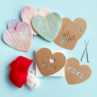 Candy Heart Felting Craft Kit