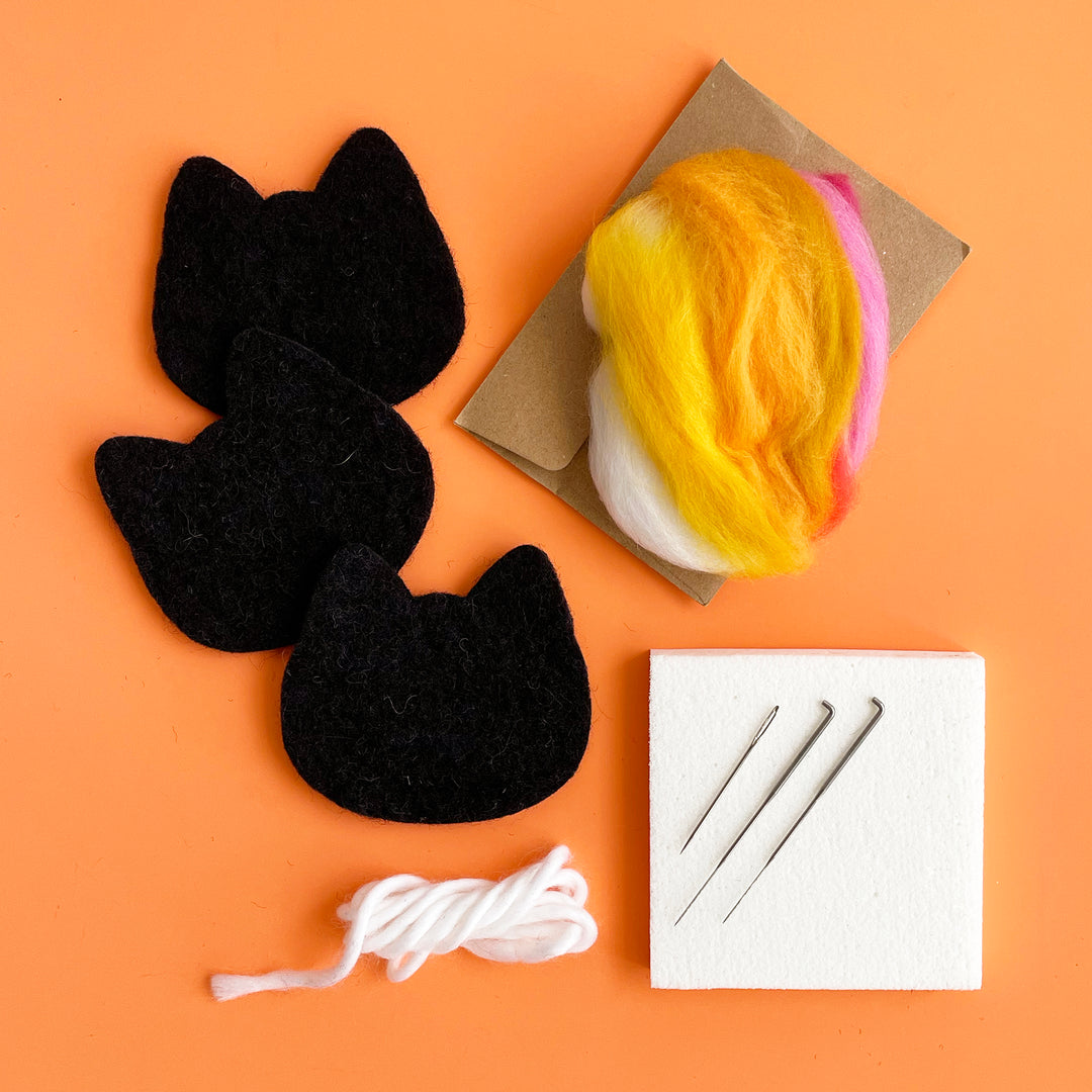 Mini Felt Cats Craft Kit