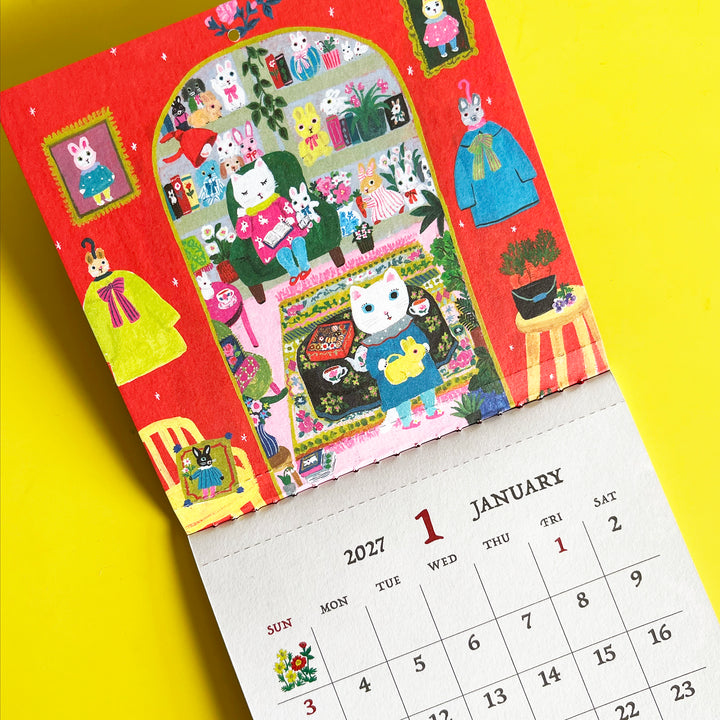 2027 Yumi Kitagishi Mini Wall Calendar