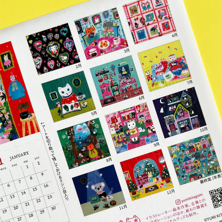 2027 Yumi Kitagishi Mini Wall Calendar