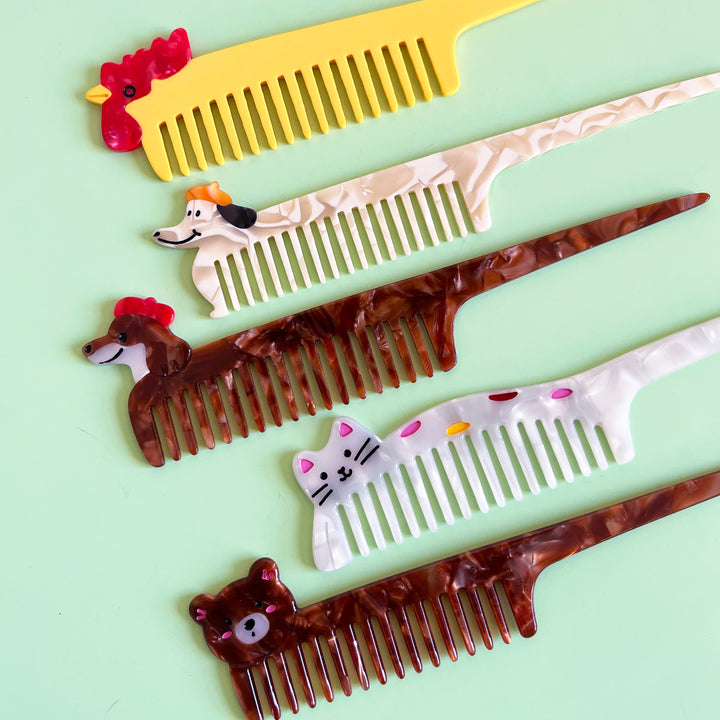 Cartoon Hair Comb with Pick