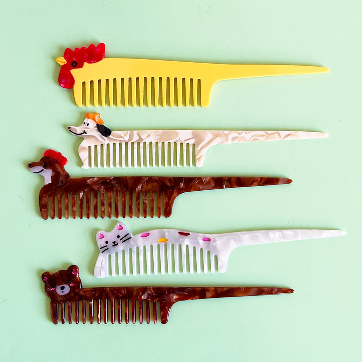 Cartoon Hair Comb with Pick