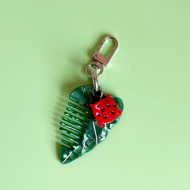Mini Cartoon Hair Comb Key Ring