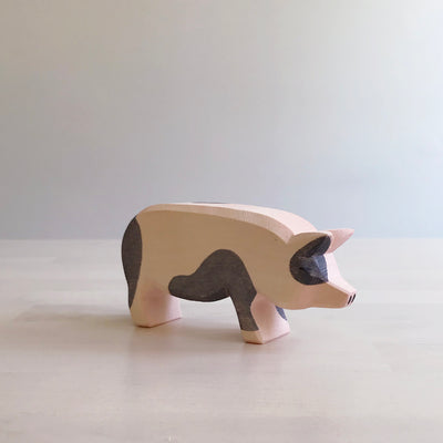 Handcrafted Wood Pig