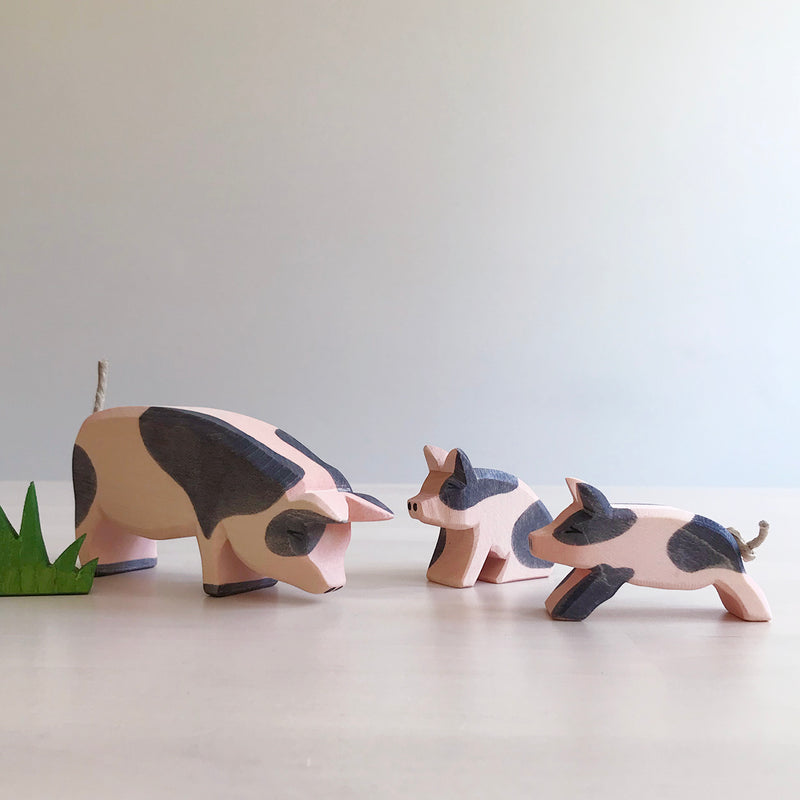 Handcrafted Wood Pig