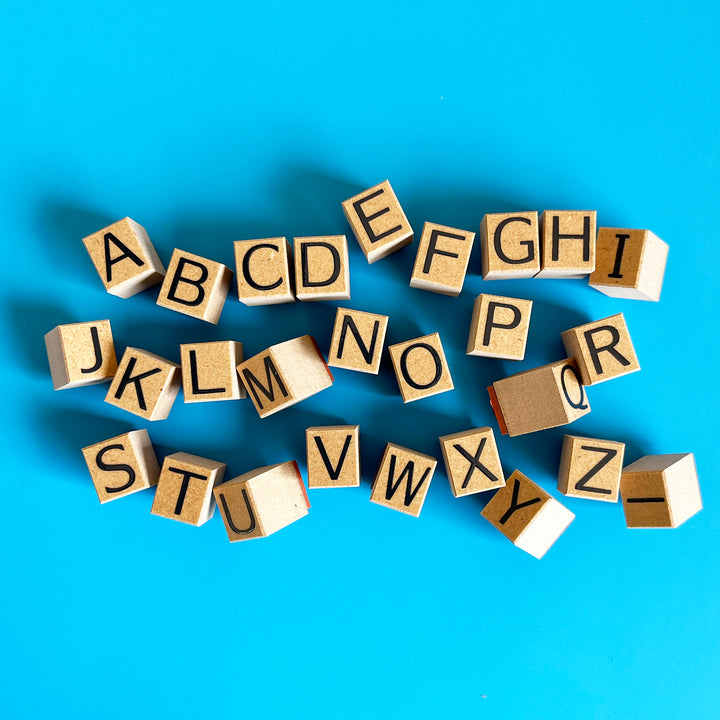 Sans Serif Alphabet Stamps