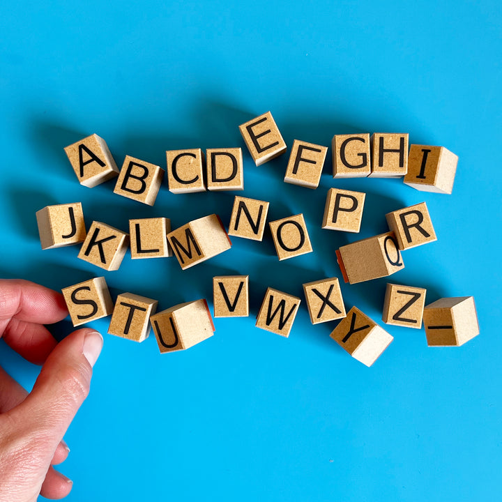 Sans Serif Alphabet Stamps