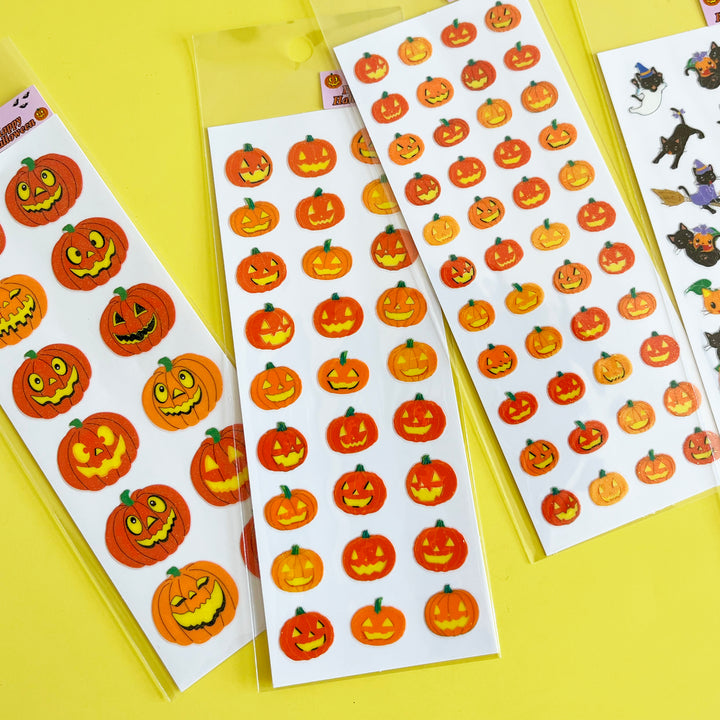 Halloween Pumpkin Sticker Sheet