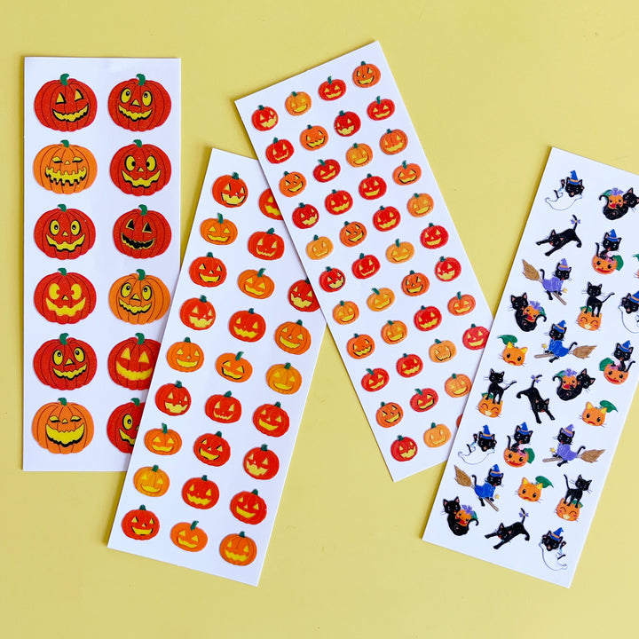 Halloween Pumpkin Sticker Sheet
