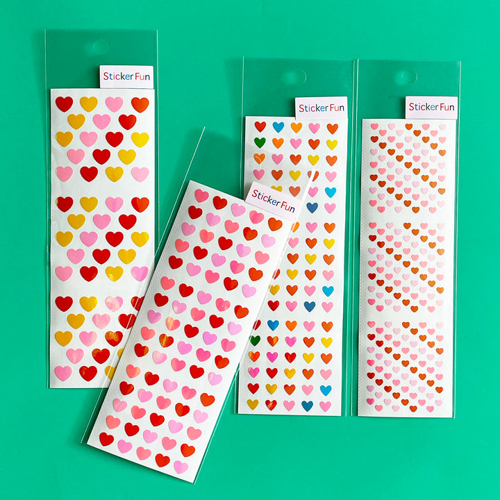 Iridescent Heart Sticker Sheet