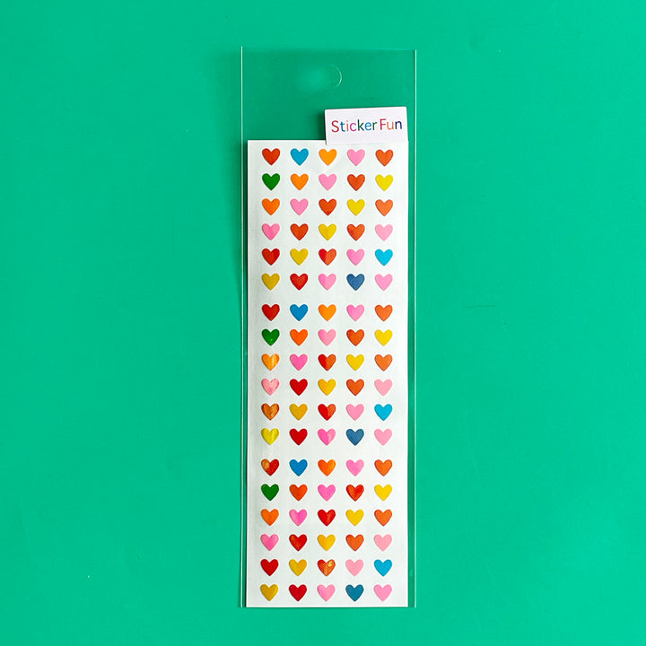 Iridescent Heart Sticker Sheet
