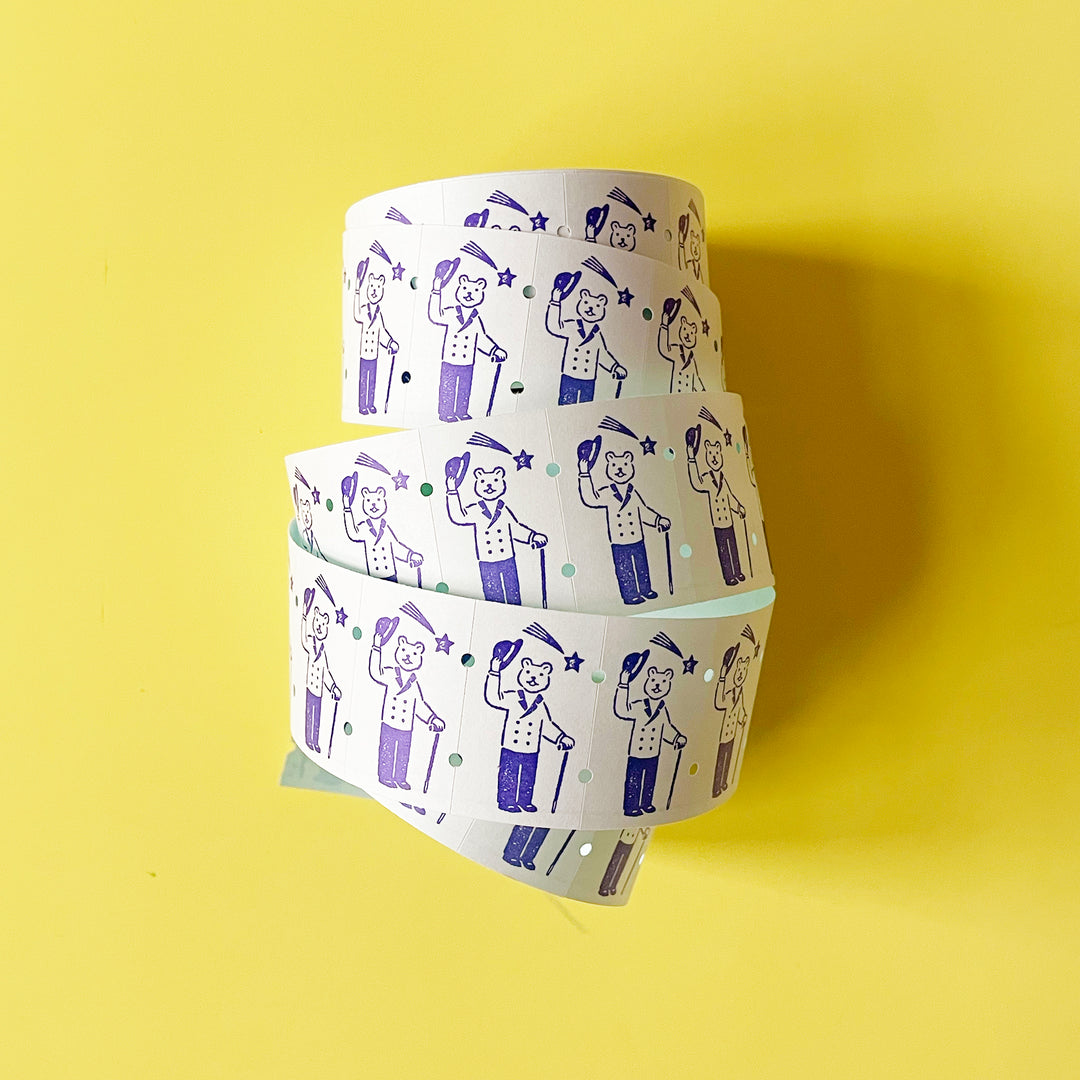 Mr. Bear Washi Sticker Label