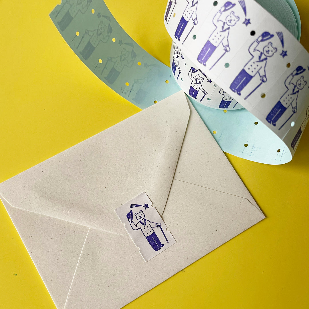 Mr. Bear Washi Sticker Label