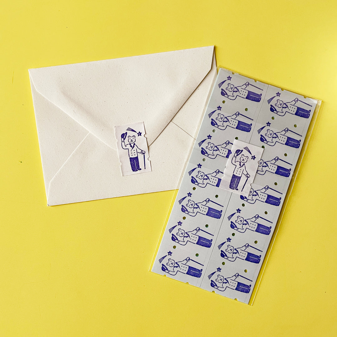 Mr. Bear Washi Sticker Label